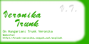 veronika trunk business card